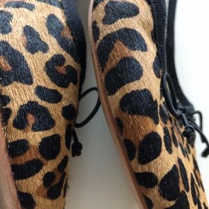Leopard print ballet flats